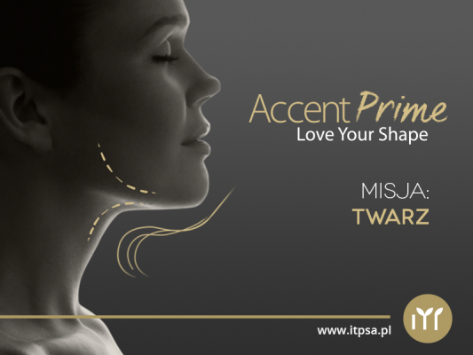 Accent Prime RF - twarz i szyja + podbródek (lifting + wyszczuplanie)